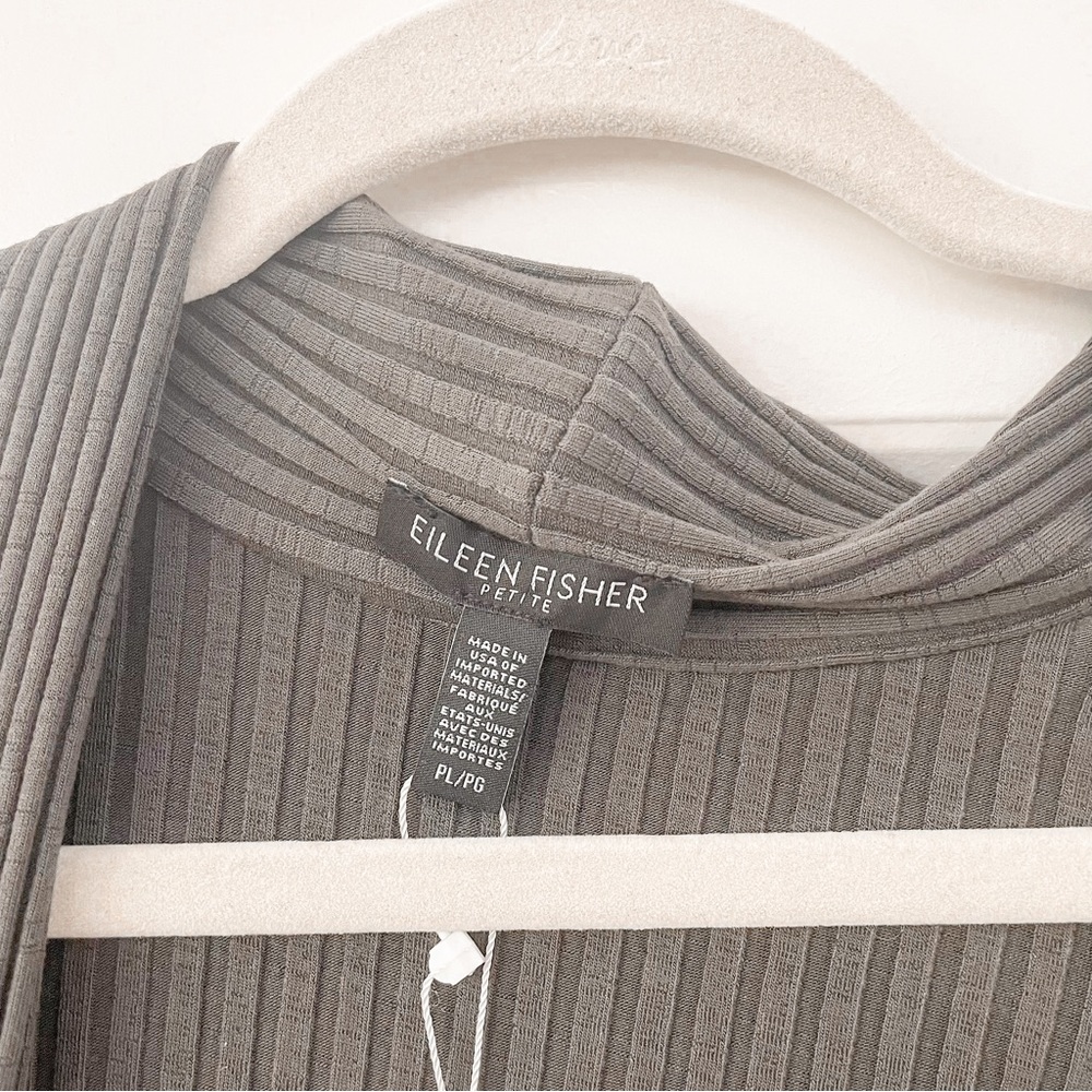 NEW Eileen Fisher Bark Jacket Ribbed Cardigan - Picture 5 of 9